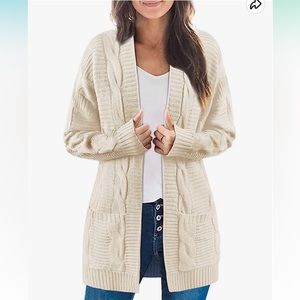 Cream cardigan size small